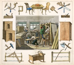 Fabrication, Meubles Le menuisier
