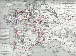 Carte de la France à l