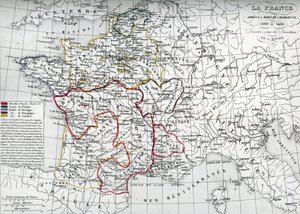 Carte de la France à l