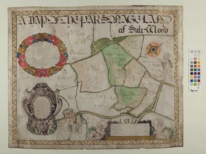 Carte des terres du presbytère de Saltwood