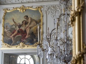 Mars et Vénus. Peinture de Carle Van Loo (1705-1765). Chambre du Prince, Hôtel de Soubise, Paris. - Unbekannt