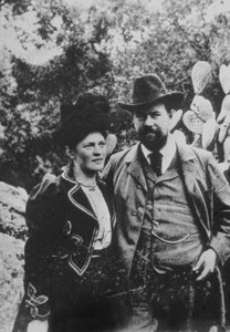 Max Weber et sa femme, vers 1900 (photo n/b) - Unbekannter Künstler