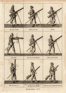 Exercices militaires des mousquetaires - Unbekannt