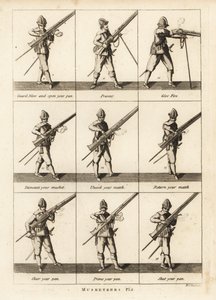 Exercices militaires des mousquetaires - Unbekannt