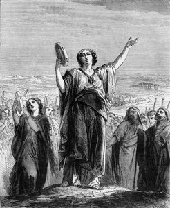 Miriam la prophétesse chant de célébration - Bible - Unbekannter Künstler