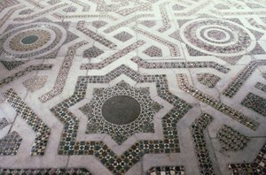 Sol en mosaïque dans la cathédrale de Monreale, Sicile