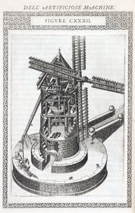 Moulin à blé, coupe permettant de voir le fonctionnement - Unbekannt