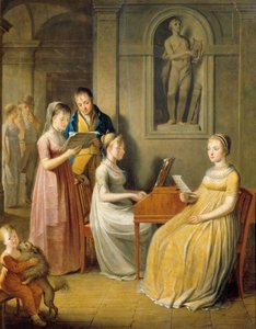 Famille de musiciens - Unbekannter Künstler