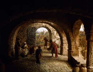 Nativité, diorama de la nativité, Espagne, 20e siècle - William M. Timlin