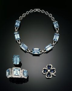 Collier, bague, broche et bracelet - Unbekannt