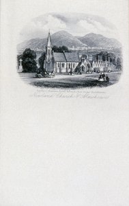 Église et hospices de Newland, Worcestershire (gravure) - Unbekannt