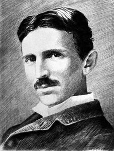 Nikola Tesla, ingénieur, physicien et inventeur serbe né en Croatie, c 1885