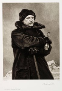 Nils Adolf Erik Nordenskjold, géologue et explorateur arctique suédois, vers 1880