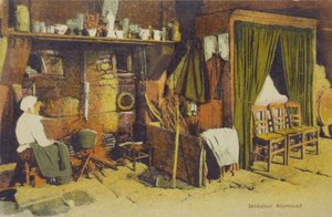 Intérieur normand, début du 20e siècle (carte postale)