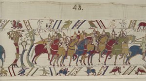 Soldats normands quittant Hastings pour combattre Harold (Tapisserie de Bayeux) - Unbekannt