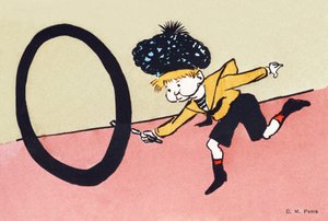 O comme cerceau en forme de O - Alphabet enfants. C. M. éditeur, Paris. Cartes postales peintes à la main, affranchies en 1904. Dimensions : 14 x 9 cm - Unbekannt
