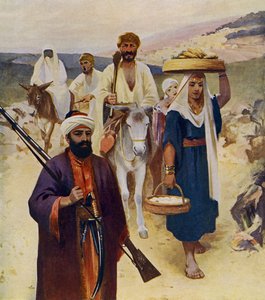 Sur la route de Nazareth - Unbekannter Künstler