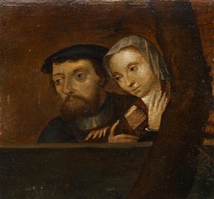 Couple sur une balustrade