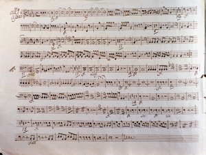 Page de partition musicale d