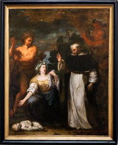 Peinture, Saint Dominique guérissant un enfant.