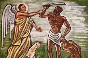 Peinture. Le sacrifice d