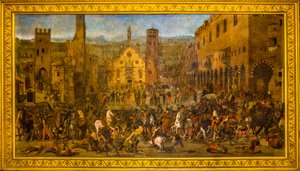 Peinture de Mantoue glorifiant les luttes victorieuses de la famille Gonzaga - Unbekannter Künstler