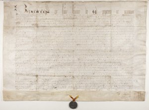Bulle papale confirmant la charte de l