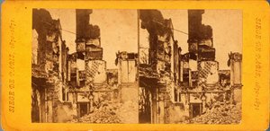 Siège de Paris (1871) : vue de la ville pendant le siège par les Prussiens entre le 20/09/1870 et le 28/01/1871. Photographie de Q.V. - Unbekannt