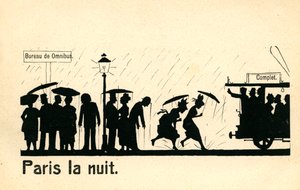 Paris la nuit, vers 1900 - Unbekannter Künstler