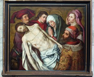 Église paroissiale (Parochiekerk Onze-Lieve-Vrouw). Intérieur. Peinture. - Unbekannter Künstler
