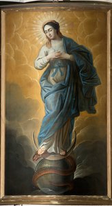 Église paroissiale (Parochiekerk Onze-Lieve-Vrouw). Intérieur. Peinture. - Unbekannter Künstler
