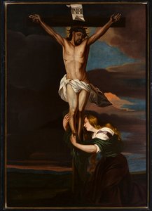 Église paroissiale (Parochiekerk Onze-Lieve-Vrouw). Intérieur. Peinture. Calvaire.
