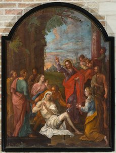Église paroissiale (Parochiekerk Onze-Lieve-Vrouw-Hemelvaart). Intérieur. Peinture. Résurrection de Lazare (?)