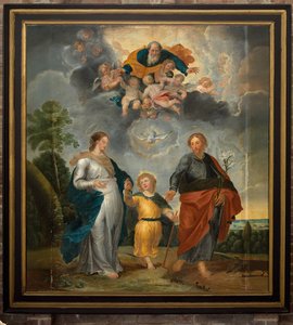 Église paroissiale (Parochiekerk Onze-Lieve-Vrouw-Hemelvaart). Intérieur. La Sainte Famille (?) - Unbekannter Künstler