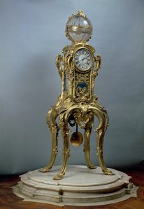 Horloge astronomique Passament fabriquée par Jacques Caffieri (1678-1755) pour Louis XV de France - Unbekannt