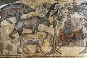 Picardie 073 - Laon - Maison des Associations - Mosaïque romaine de Blanzy - « Orphée charme les animaux » - Unbekannt