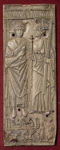 Plaque représentant Basiliscus, Empereur d