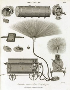 Pompe à incendie, invention de J - Unbekannt
