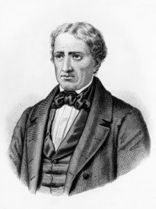 Portrait de Giovanni Berchet (1783-1851), poète romantique, écrivain et patriote italien, gravure - William M. Timlin