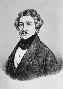 Portrait de Louis-Jacques-Mandé Daguerre (1787-1851), artiste, physicien et chimiste français, reconnu pour son invention du procédé de daguerréotype