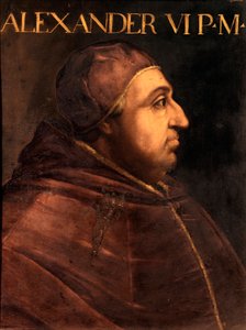 Portrait du Pape Alexandre VI (Rodrigo Borgia) - Unbekannter Künstler