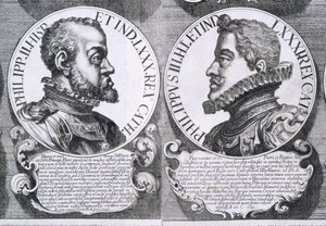 Portraits de Philippe II et Philippe III d