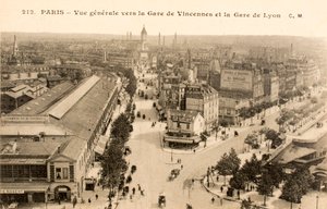 Carte postale/Gare de Vincennes/Gare de Lyon/Paris/Seine/Île-de-France/France - William M. Timlin