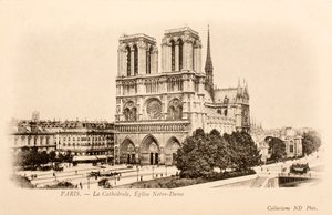 Carte postale/Notre-Dame/Paris/Seine/Île-de-France/France