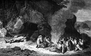 Préhistoire : banquet funéraire - Unbekannter Künstler