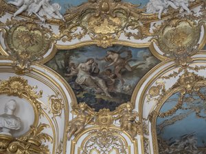 Psyché recueillie par Zéphyr. Peinture de Charles Joseph Natoire (1700-1777). - Unbekannt
