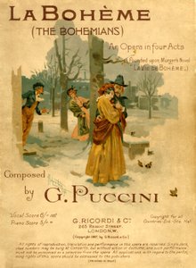La Bohème de Puccini - Unbekannter Künstler
