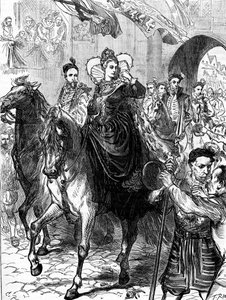 La reine Elizabeth I entre à Londres, 23 décembre 1558 - Unbekannter Künstler