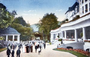 Bains de radium de Kreuzbad, vers 1910 (carte postale) - Unbekannter Künstler