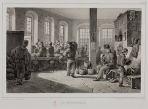 Traitement des matières premières, métallurgie Traitement du minerai de métal, Allemagne, vers 1851